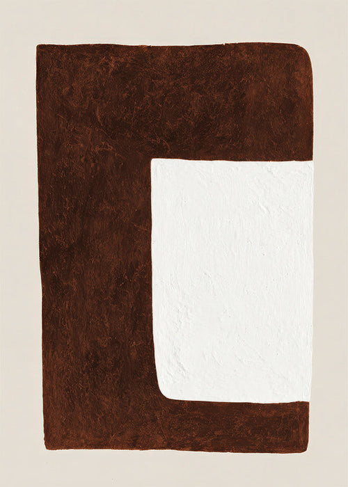 Abstract artwork: Chocolate Form minimal