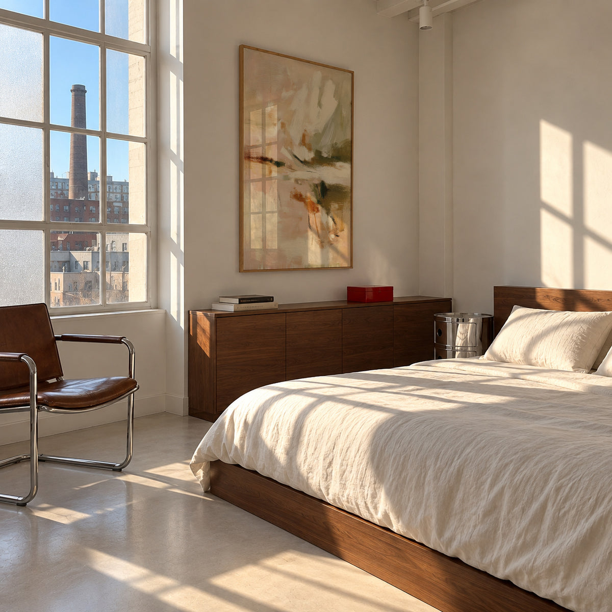 Ivory Motion - Framed poster in an interior