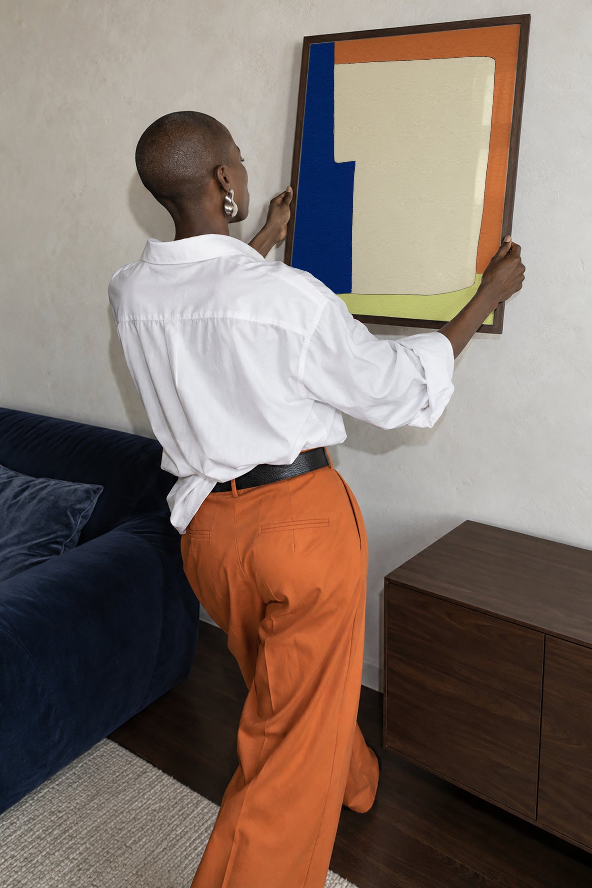 Soft Edge - Framed poster in an interior