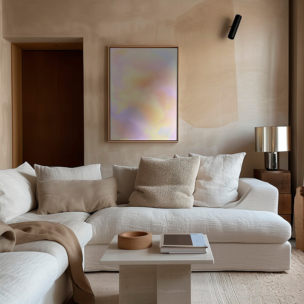 Abstract artwork pastel cloud study