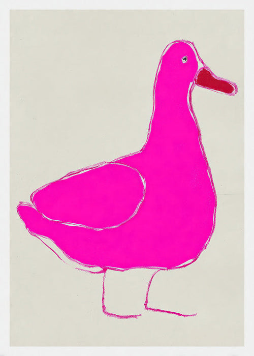 Pink duck artwork