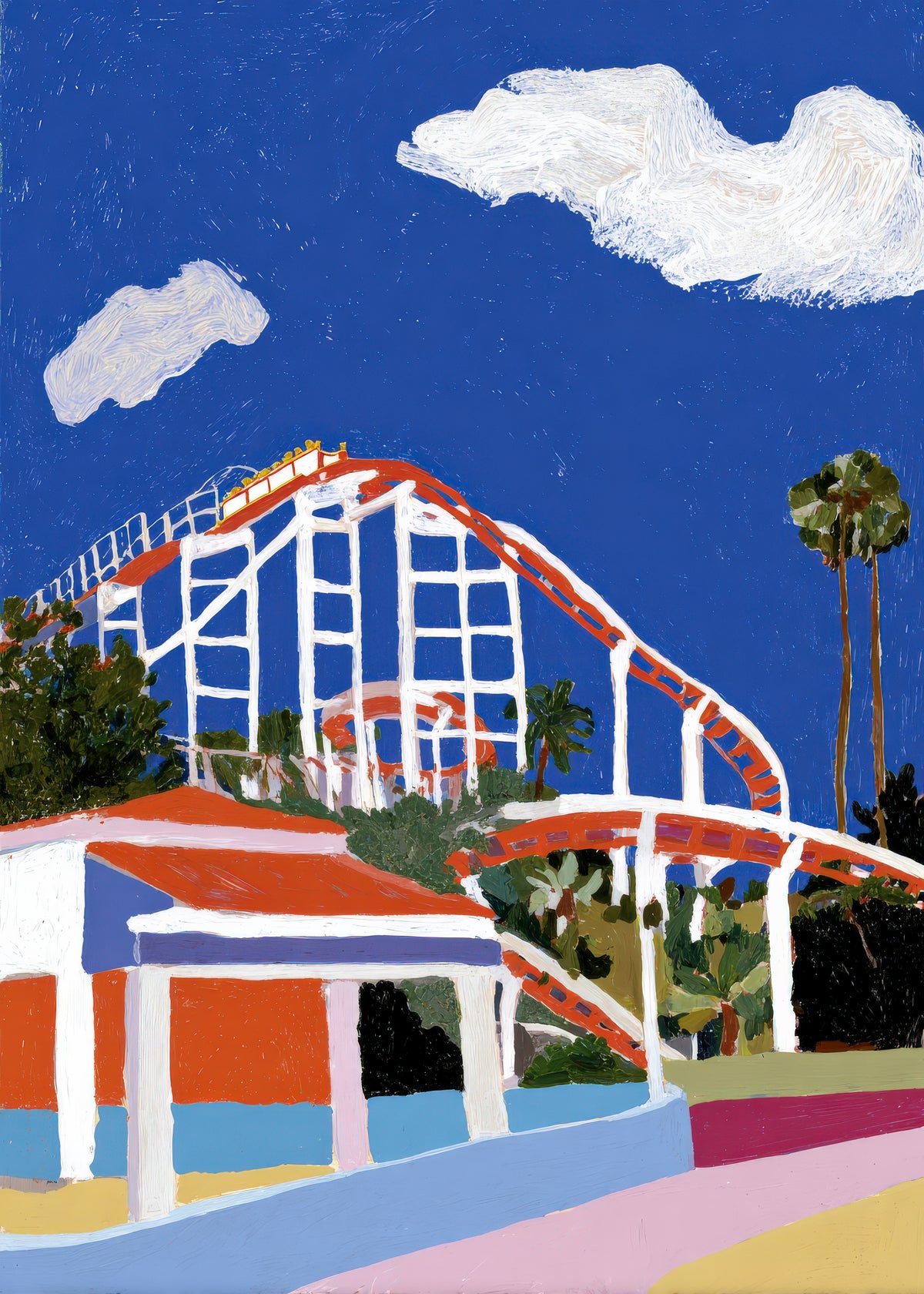 Blue Coaster - Unframed art print