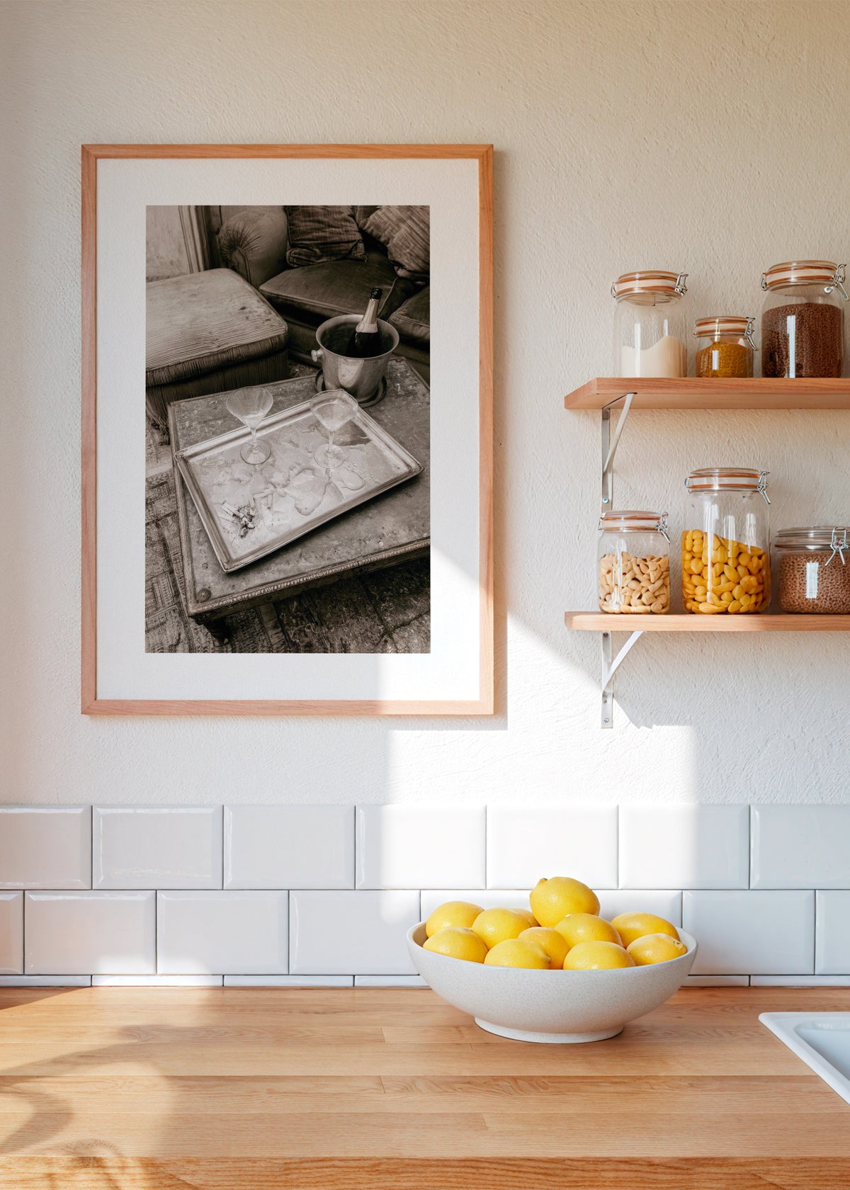 Morning Paper - Framed poster in an interior