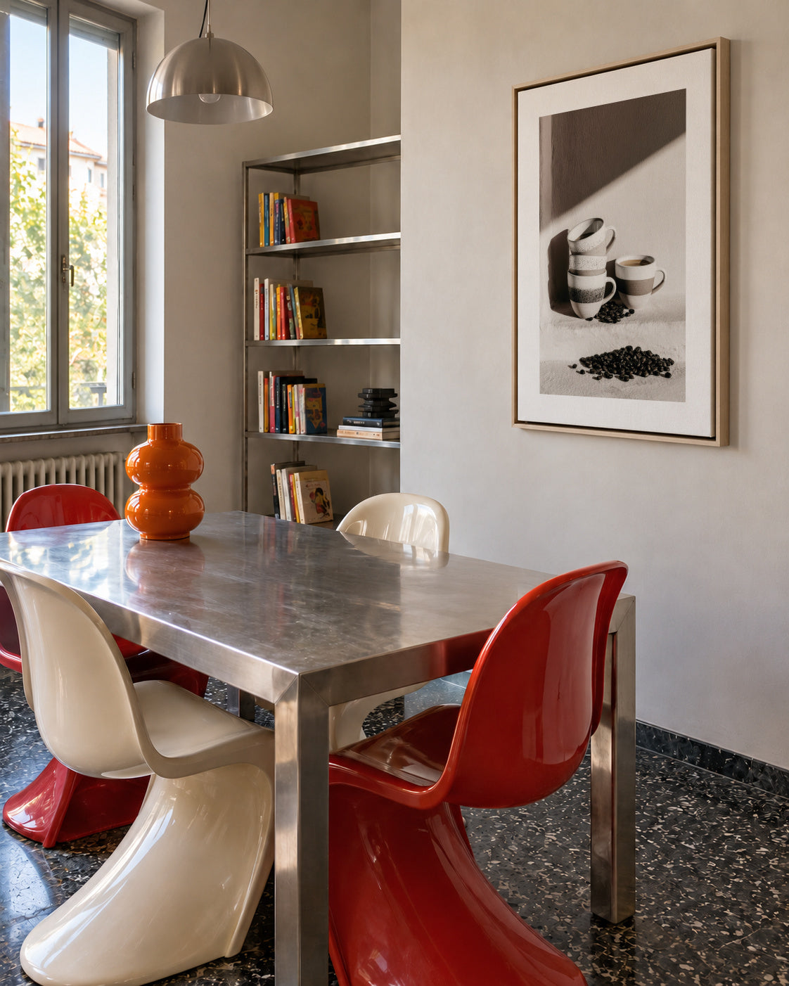 Coffee Ritual - Framed canvas in an interior