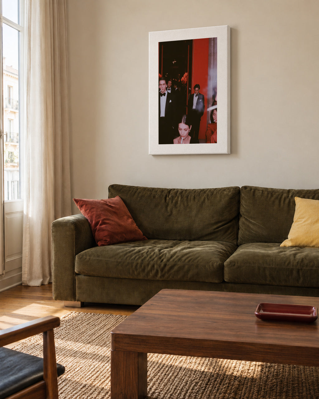 Afterparty - Unframed canvas in an interior