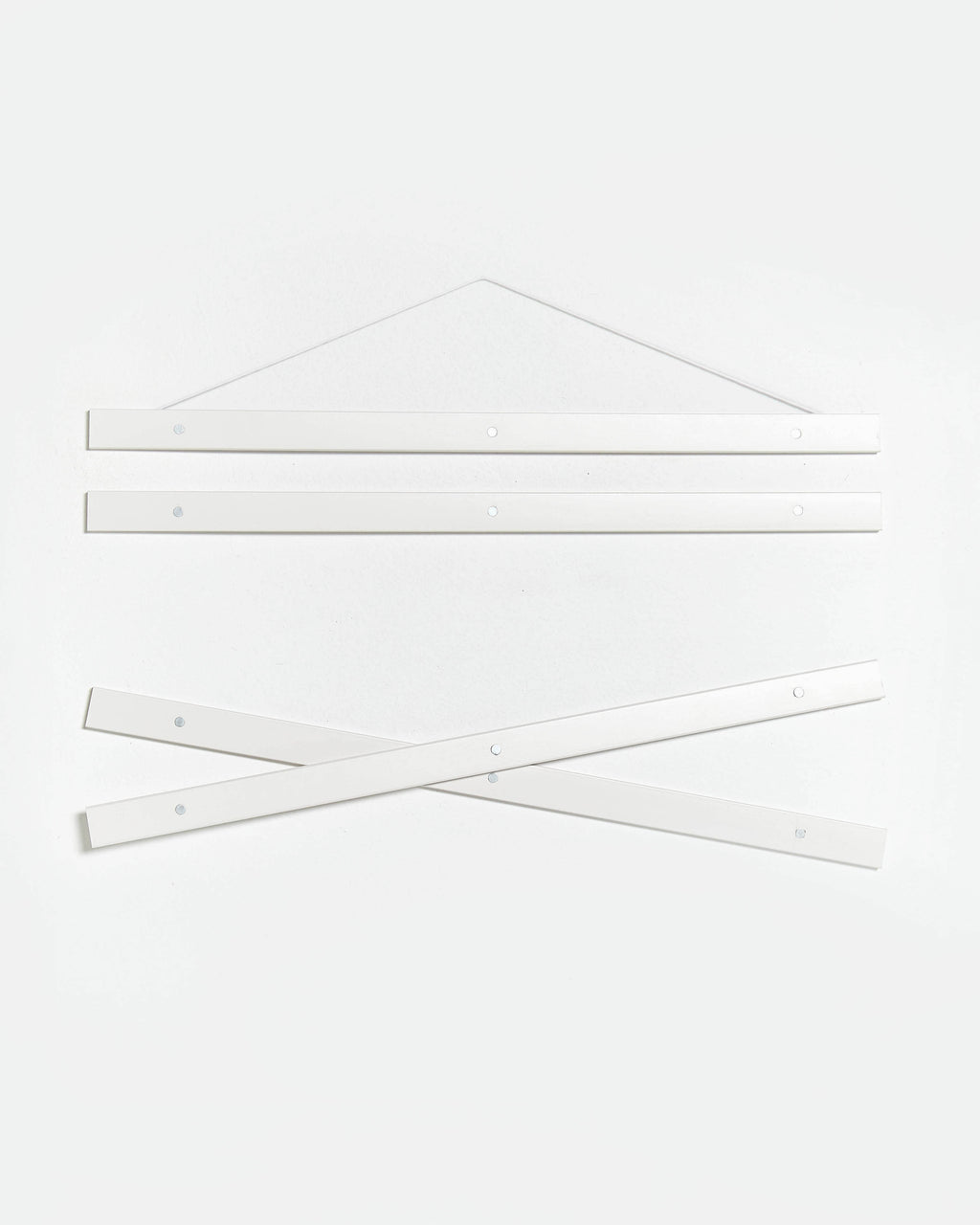 Magnetic white wooden poster hanger, 40cm
