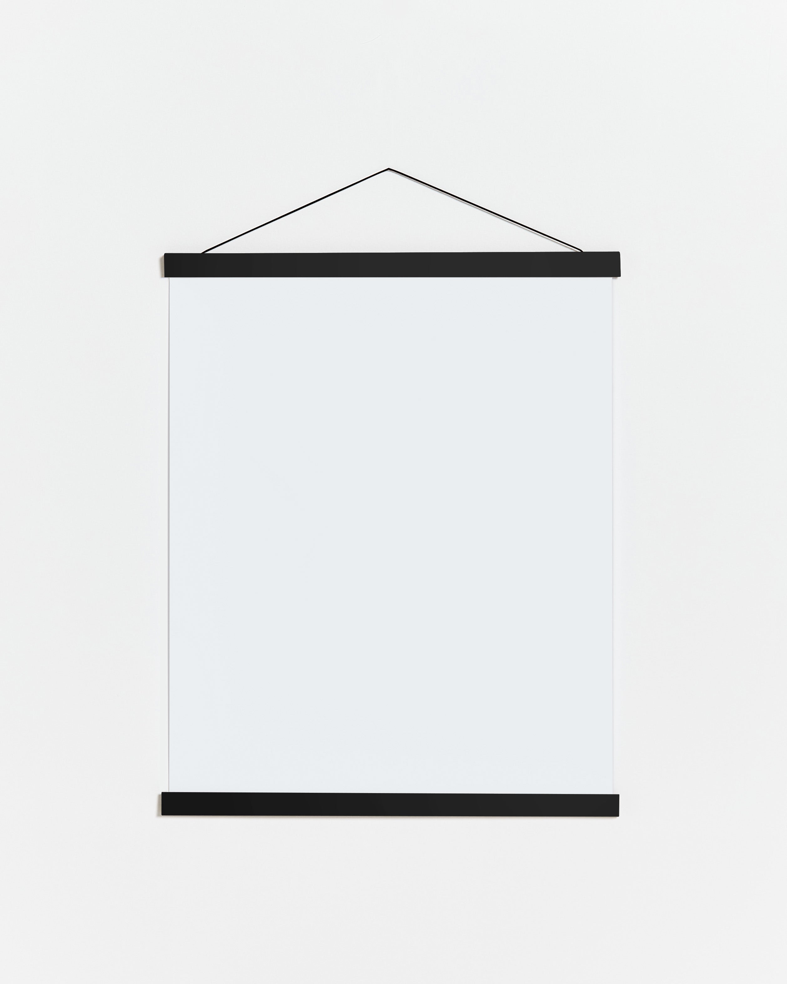 Magnetic black wooden poster hanger, 30cm