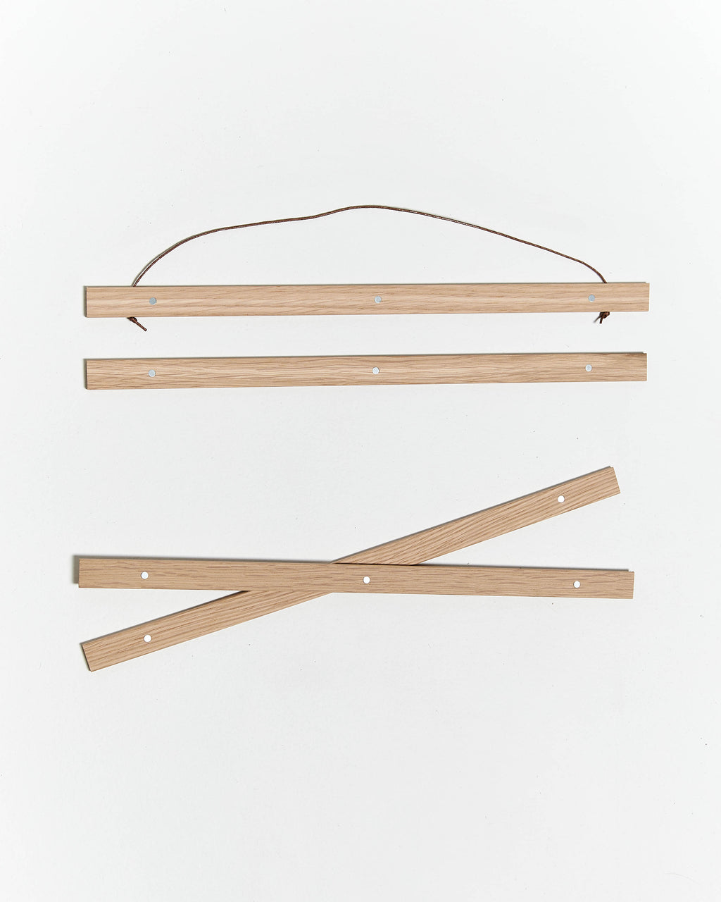 Magnetic oak wooden poster hanger, 20cm